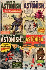 TALES TO ASTONISH #37-40, 48 FEATURING ANTMAN LOT OF 5 ISSUES.