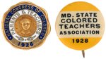 PAIR OF "COLORED TEACHERS" LAPEL PIECES.