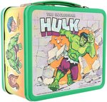 "THE INCREDIBLE HULK" UNUSED METAL LUNCHBOX WITH THERMOS.