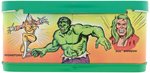 "THE INCREDIBLE HULK" UNUSED METAL LUNCHBOX WITH THERMOS.