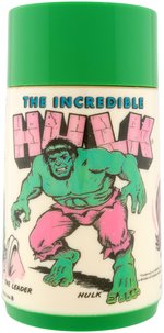 "THE INCREDIBLE HULK" UNUSED METAL LUNCHBOX WITH THERMOS.