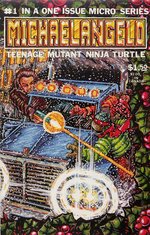 TEENAGE MUTANT NINJA TURTLES "MICHELANGELO" #1 PIN-UP ORIGINAL ART BY KEVIN EASTMAN.