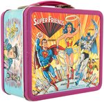 DC COMICS "SUPER FRIENDS" METAL LUNCHBOX WITH THERMOS.