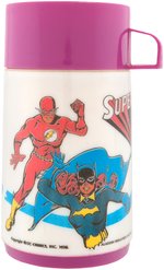 DC COMICS "SUPER FRIENDS" METAL LUNCHBOX WITH THERMOS.