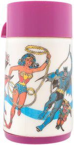 DC COMICS "SUPER FRIENDS" METAL LUNCHBOX WITH THERMOS.