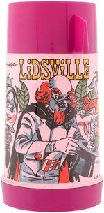 SID & MARTY KROFFT'S "LIDSVILLE" METAL LUNCHBOX WITH THERMOS.