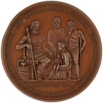 WASHINGTON LARGE MEDAL BY BARBER ISSUED FOR 1887 INTL. MEDICAL CONGRESS, BAKER F- 378.