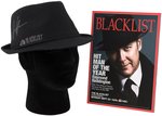 JAMES SPADER SIGNED "THE BLACKLIST" CONVENTION EXCLUSIVE FEDORA HAT.