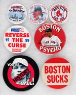 BOSTON RED SOX SEVEN PHOTO PLATE BUTTONS FROM MUCHINSKY BOOK.