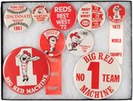 REDS NINE CHAMPIONSHIP BUTTONS 1961-1976 MUCHINSKY COLLECTION BOOK UNLISTED.