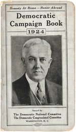 DAVIS/BRYAN "DEMOCRATIC CAMPAIGN BOOK 1924."