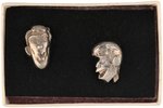 DEAN MARTIN & JERRY LEWIS BOXED STERLING CUFFLINKS.