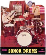 "HOHNER SONOR DRUMS AND EQUIPMENT" ADVERTISING STANDEE.