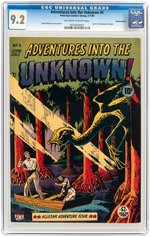 "ADVENTURES INTO THE UNKNOWN" #5 JUNE-JULY 1949 CGC 9.2 NM- DIAMOND RUN PEDIGREE.