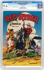 "RED RYDER COMICS" #37 AUGUST 1946 CGC 9.6 NM+ MILE HIGH PEDIGREE.