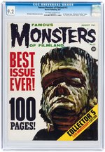 "FAMOUS MONSTERS OF FILMLAND" #13 AUGUST 1961 CGC 9.2 NM-.