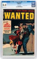 "WANTED COMICS" #52 FEBRUARY 1953 CGC 8.0 VF.