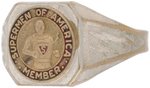 "SUPERMEN OF AMERICA - MEMBER" THE FIRST SUPERMAN RING & 1940 CONTEST PRIZE.