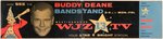 "BUDDY DEAN BANDSTAND" LARGE BALTIMORE TV SHOW ADVERTISING SIGN.