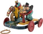BARNEY GOOGLE & SPARK PLUG SCOOTER RACE PULL TOY.