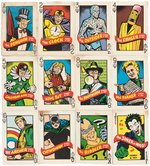 "THE JOKER AND HIS PALS" CANDY & TOY BOX PANELS/CARD SET WITH BOX.