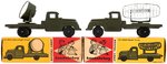 TOOTSIETOY BOXED RADAR TRUCK & SEARCHLIGHT TRUCK PAIR.