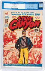 "STEVE CANYON COMICS" #1 FEBRUARY 1948 CGC 9.4 NM.