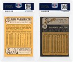 ROBERTO CLEMENTE TOPPS PSA GRADED LOT OF SIX CARDS.