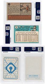 ROBERTO CLEMENTE TOPPS PSA GRADED LOT OF SIX CARDS.