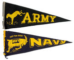 "ARMY/NAVY" PENNANTS.