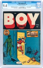 "BOY COMICS" #30 OCTOBER 1946 CGC 9.4 NM MILE HIGH PEDIGREE.