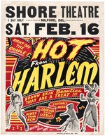"HOT FROM HARLEM" BURLESQUE POSTER.