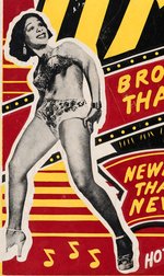 "HOT FROM HARLEM" BURLESQUE POSTER.