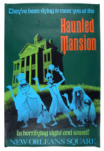 DISNEYLAND "HAUNTED MANSION" NEW ORLEANS SQUARE POSTER SIGNED BY MARC DAVIS.