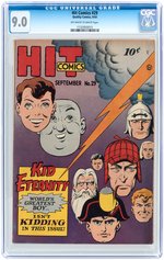 "HIT COMICS" #29 SEPTEMBER 1943 CGC 9.0 VF/NM.