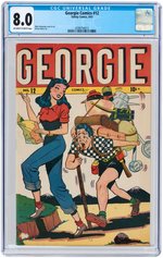 "GEORGIE COMICS" #12 SEPTEMBER 1947 CGC 8.0 VF.