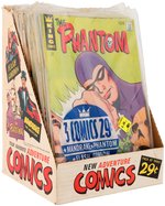 "KING COMICS" STORE DISPLAY BOX WITH COMIC BOOKS.