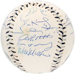 "2008 ALL-STAR GAME" NEW YORK YANKEES TEAM-SIGNED BASEBALL.