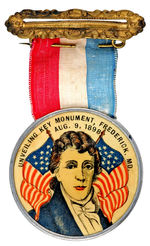 FRANCIS SCOTT KEY 1898 MONUMENT BADGE.