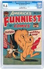 "AMERICA'S FUNNIEST COMICS" #2 1944 CGC 9.6 NM+ CARSON CITY PEDIGREE.