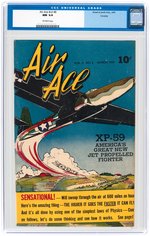 "AIR ACE" VOL. 2 #8 MARCH 1945 CGC 9.4 NM CROWLEY COPY.