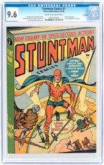 "STUNTMAN COMICS" #1 APRIL-MAY 1946 CGC 9.6 NM+.