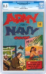 "ARMY AND NAVY COMICS" #1 MAY 1941 CGC 8.5 VF+ BILLY WRIGHT PEDIGREE.