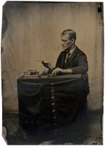 TINTYPE OF TELEGRAPH OPERATOR.