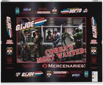 G.I. JOE 12" AND 3.75" FIGURE BOX FLAT PRESS PROOF LOT OF FOUR.