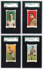 1909-11 E90 AMERICAN CARAMEL SGC GRADED LOT OF FOUR CARDS.