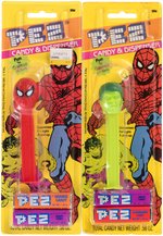 SPIDER-MAN AND HULK PEZ LOT OF EIGHT.