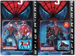 TOYBIZ SPIDER-MAN FIGURE PAIR BATTLE RAVAGED AND WRESTLER.