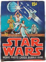 "STAR WARS" TOPPS FIRST SERIES FULL GUM CARD DISPLAY BOX.