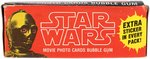 "STAR WARS" TOPPS FIRST SERIES FULL GUM CARD DISPLAY BOX.